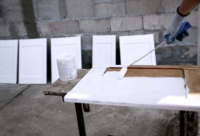 Cabinet Door Paint Stripping